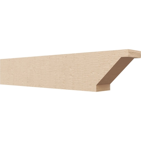 Ekena Millwork 4in. W x 6in. H x 32in. L Burlington Woodgrain TimberThane Rafter Tail, Primed Tan RFTUR04X06X32BURRCPR